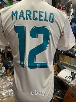 Adidas Real Madrid Home Jersey White 2017-18 #12 MARCELO Size Mans XL Only