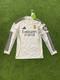 Adidas Real Madrid Home Long Sleeve Jersey 25/26 White/YellowithBlack