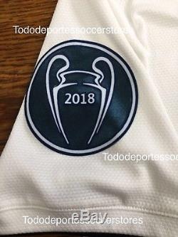 Adidas Real Madrid Home Soccer Jersey 2018-2019 Champions Patches Size M