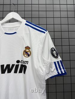 Adidas Real Madrid Jersey 2010 2011 Home UCL Climacool White Shirt Size L
