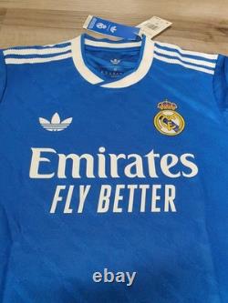 Adidas Real Madrid Jersey 25/26 Third Authentic Long Sleeve Player Version Sz M
