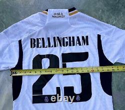 Adidas Real Madrid Jude Bellingham #25 Jersey Size L