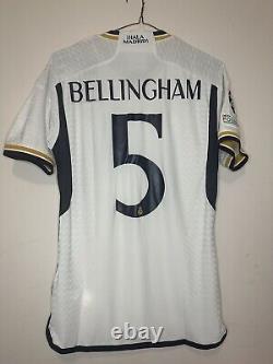 Adidas Real Madrid Jude Bellingham Jersey with UCL and Club WC Patches Size Small