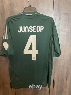 Adidas Real Madrid Junseop #4 Soccer Jersey 2012/2013 Size Large Green