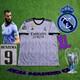 Adidas Real Madrid Karim Benzema#9 2022/23 Purple Away Jersey Size XL
