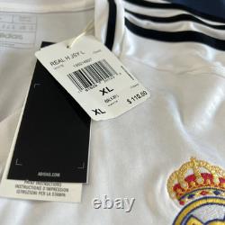 Adidas Real Madrid L/S Home Soccer White Jersey Shirt 24/25 IT3442 Men Sz XL NWT