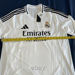 Adidas Real Madrid L/S Home Soccer White Jersey Shirt 24/25 IT3442 Men Sz XL NWT