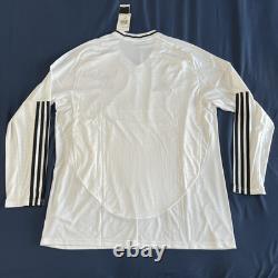 Adidas Real Madrid L/S Home Soccer White Jersey Shirt 24/25 IT3442 Men Sz XL NWT