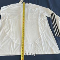 Adidas Real Madrid L/S Home Soccer White Jersey Shirt 24/25 IT3442 Men Sz XL NWT