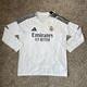 Adidas Real Madrid L/S Home Soccer White Jersey Shirt 24/25 IT3442 Men's Size XL