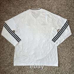 Adidas Real Madrid L/S Home Soccer White Jersey Shirt 24/25 IT3442 Men's Size XL
