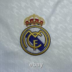 Adidas Real Madrid L/S Home Soccer White Jersey Shirt 24/25 IT3442 Men's Size XL