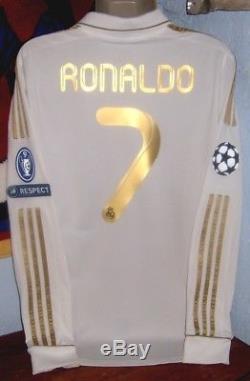 Adidas Real Madrid Long Ls 2011 Ronaldo Champions L Original Jersey Shirt