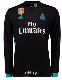 Adidas Real Madrid Long Sleeve Away Jersey 2017/18 Fifa Patch