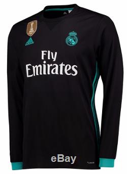 Adidas Real Madrid Long Sleeve Away Jersey 2017/18 Fifa Patch