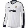 Adidas Real Madrid Long Sleeve Home Jersey 2012/13