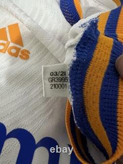 Adidas Real Madrid Long Sleeve Match Authentic Home Jersey 21/22 Size L