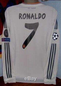 Adidas Real Madrid Ls Long Ronaldo Champions Final 2014 Original Jersey Shirt