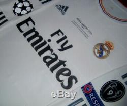 Adidas Real Madrid Ls Long Ronaldo Champions Final 2014 Original Jersey Shirt
