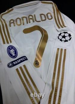 Adidas Real Madrid Ls Long Sleeve Champions 2012 Ronaldo S Original Jersey Shirt