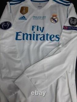 Adidas Real Madrid Ls Long Sleeve Champions 2018 Ronaldo L Original Jersey Shirt