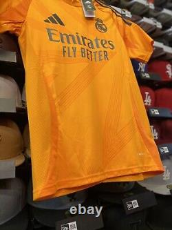 Adidas Real Madrid Mbappe 2024/25 Away Orange Official Licensed Jersey (Sz S)