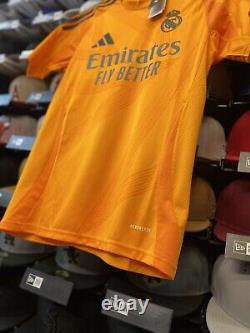 Adidas Real Madrid Mbappe 2024/25 Away Orange Official Licensed Jersey (Sz S)