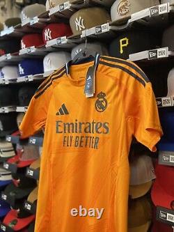 Adidas Real Madrid Mbappe 2024/25 Away Orange Official Licensed Jersey (Sz S)