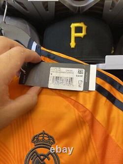 Adidas Real Madrid Mbappe 2024/25 Away Orange Official Licensed Jersey (Sz S)