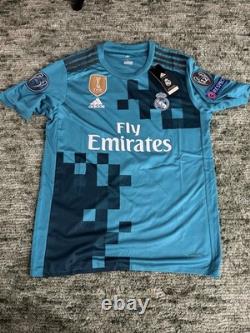 Adidas Real Madrid Men's Blue Short Sleeve Soccer Jersey Style Jerseys