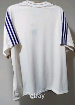 Adidas Real Madrid Men's Jersey T-Shirt, White and Purple ORIGINALS LARGE