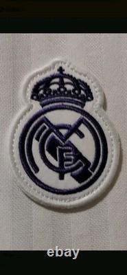 Adidas Real Madrid Men's Jersey T-Shirt, White and Purple ORIGINALS LARGE
