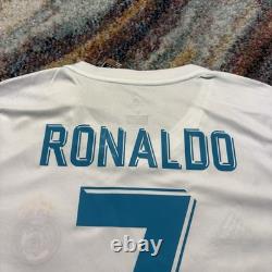 Adidas Real Madrid Men's M White/Teal Cristiano Ronaldo #7 Jersey