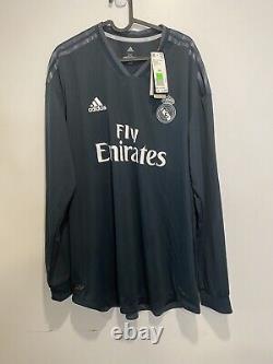 Adidas Real Madrid Player Issue Jersey 2018/19 Away Long Sleeve Men 2XL DQ0868