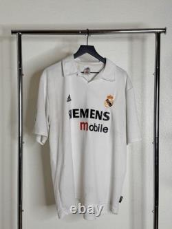 Adidas Real Madrid R. Carlos Soccer Jersey XL White Officially Licensed
