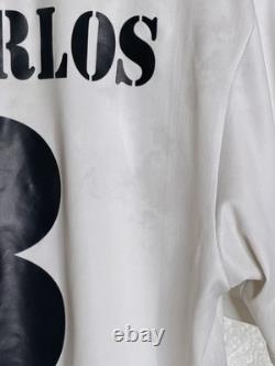Adidas Real Madrid R. Carlos Soccer Jersey XL White Officially Licensed
