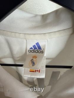 Adidas Real Madrid R. Carlos Soccer Jersey XL White Officially Licensed