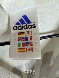 Adidas Real Madrid R. Carlos Soccer Jersey XL White Officially Licensed