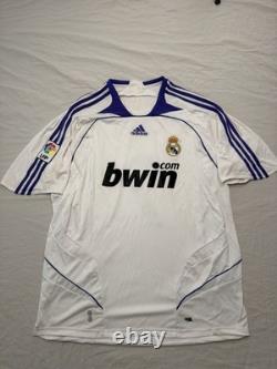 Adidas Real Madrid Raul 7 Jersey XL 2007 2008 Home Bwin LFP Soccer Shirt 697347