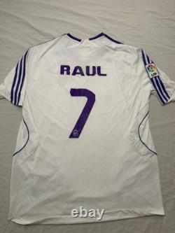 Adidas Real Madrid Raul 7 Jersey XL 2007 2008 Home Bwin LFP Soccer Shirt 697347