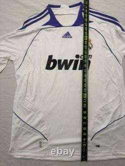 Adidas Real Madrid Raul 7 Jersey XL 2007 2008 Home Bwin LFP Soccer Shirt 697347
