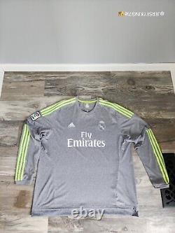 Adidas Real Madrid Ronaldo#7 2015/2016 away Jersey Long Sleeve Rare XXL