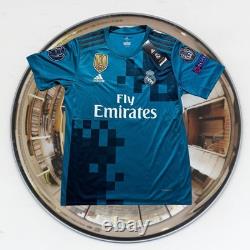 Adidas Real Madrid Ronaldo 7 Jersey Teal Blue 2017/18 FIFA Patch Mens Size M NWT