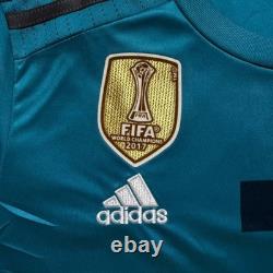 Adidas Real Madrid Ronaldo 7 Jersey Teal Blue 2017/18 FIFA Patch Mens Size M NWT