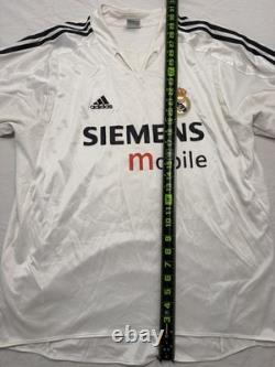 Adidas Real Madrid Ronaldo #9 Jersey 2004 2005 Home Siemens Mobile XL Soccer