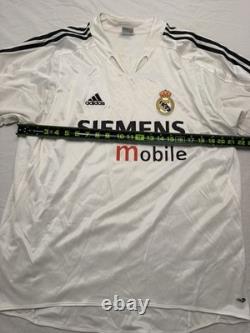 Adidas Real Madrid Ronaldo #9 Jersey 2004 2005 Home Siemens Mobile XL Soccer
