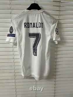 Adidas Real Madrid Ronaldo Champions League Climacool Jersey Size LG Shirt