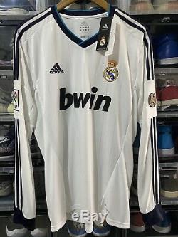 Adidas Real Madrid Ronaldo Home Jersey / Shirt 2012-13 sz L Long Sleeve BNWT