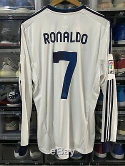 Adidas Real Madrid Ronaldo Home Jersey / Shirt 2012-13 sz L Long Sleeve BNWT