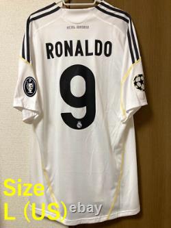 Adidas Real Madrid Ronaldo Jersey soccer 2009/10 Size L F/S Spain